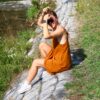 1000068059 Letnia sukienka karmel