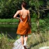 1000068060 Letnia sukienka karmel