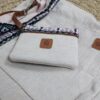 Torba z portfelem kremowa