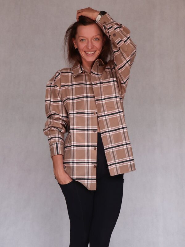 Koszula w kratę z bawełny