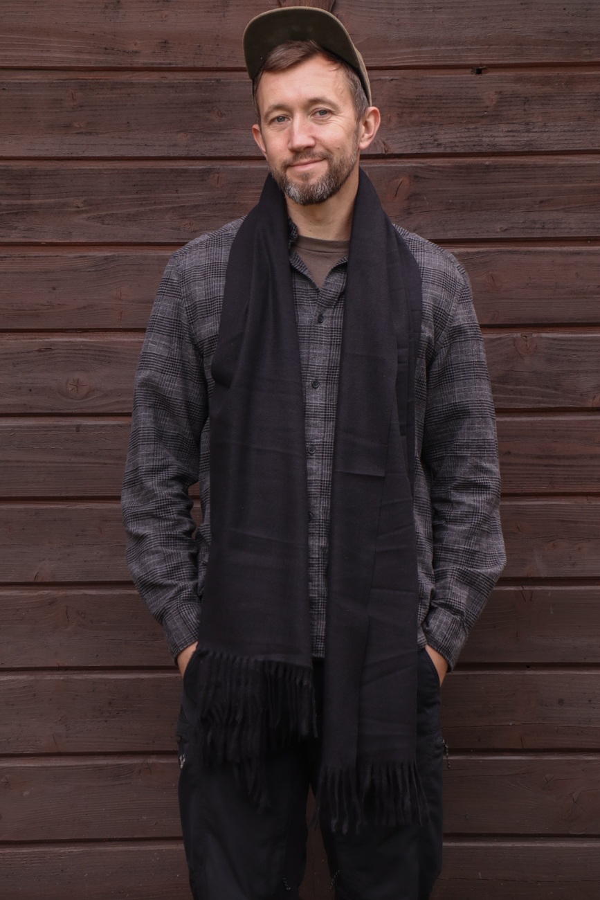 Szal Czarny - obrazek 2