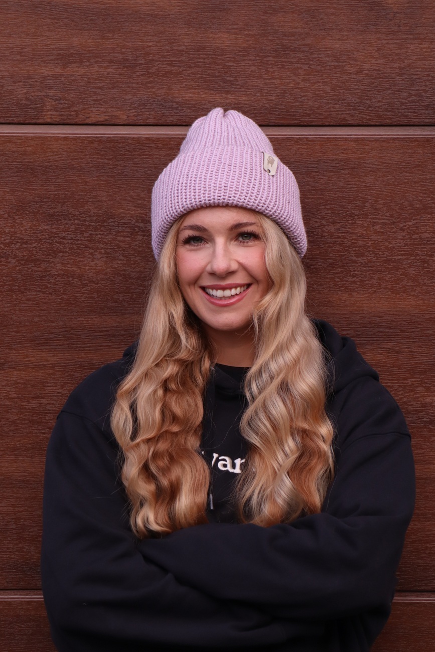 Wyprzedane! Czapka merino Różowa - obrazek 3