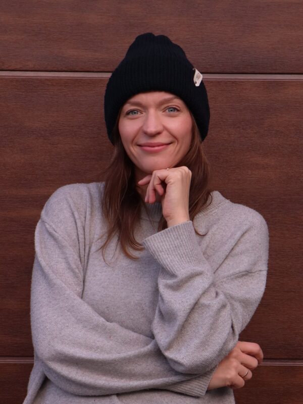 Wyprzedane! Czapka merino Czarna