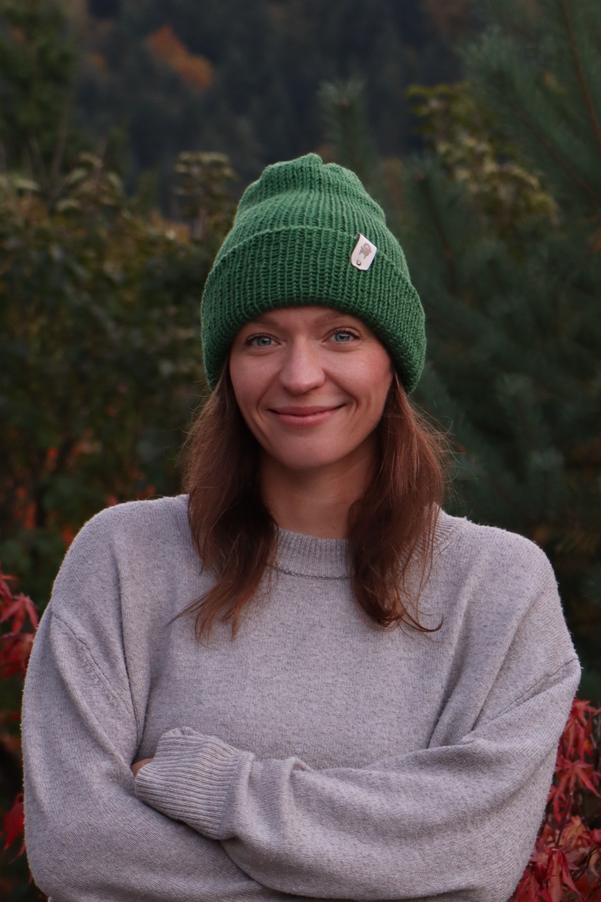 Czapka merino Zielona - obrazek 6