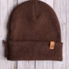 Czapka uniwersalna beanie brąz