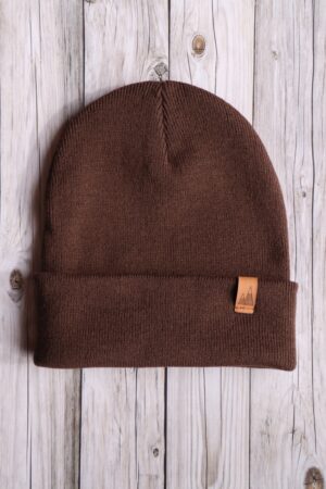 Czapka uniwersalna beanie brąz