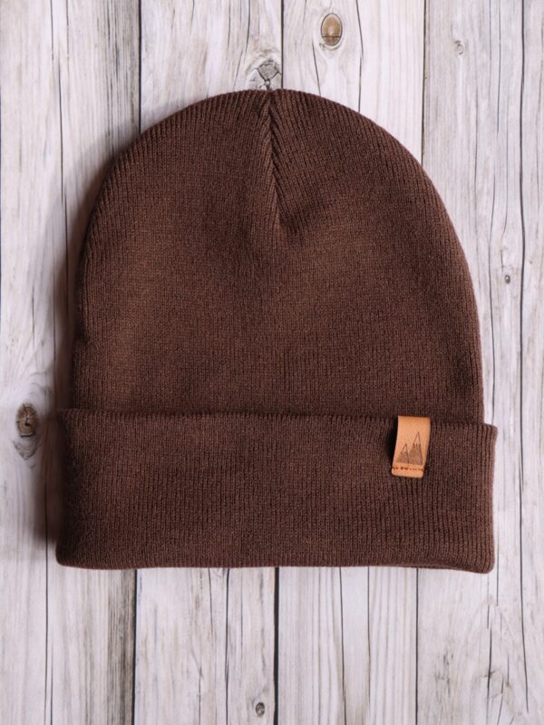 Czapka uniwersalna beanie brąz