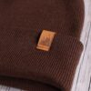 Czapka uniwersalna beanie brąz