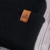 beanie czarna (2) Czapka uniwersalna beanie czarna