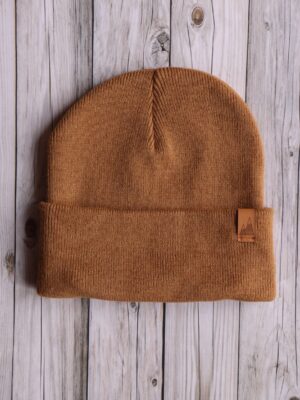 beanie karmel (2) Czapka uniwersalna beanie karmel