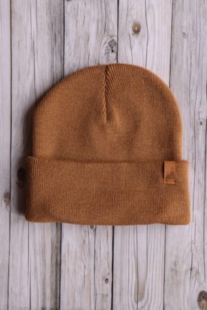 Czapka uniwersalna beanie karmel