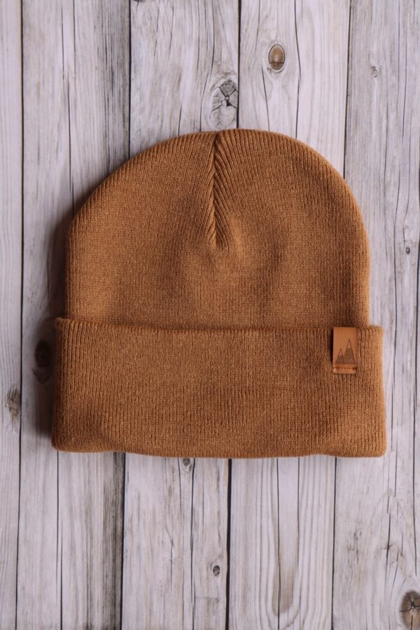 beanie karmel (2) Czapka uniwersalna beanie karmel