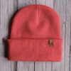 Czapka uniwersalna beanie koralowa