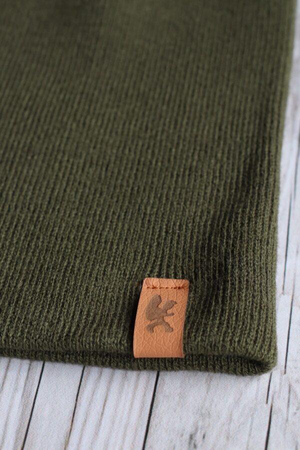 Czapka uniwersalna beanie oliwkowy
