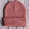 Czapka uniwersalna beanie pudrowy róż