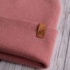 Czapka uniwersalna beanie pudrowy róż
