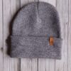 Czapka uniwersalna beanie szary melaż