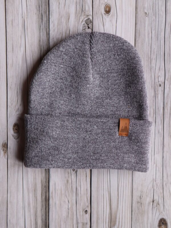 Czapka uniwersalna beanie szary melaż