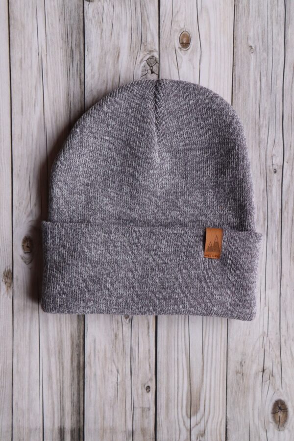 Czapka uniwersalna beanie szary melaż