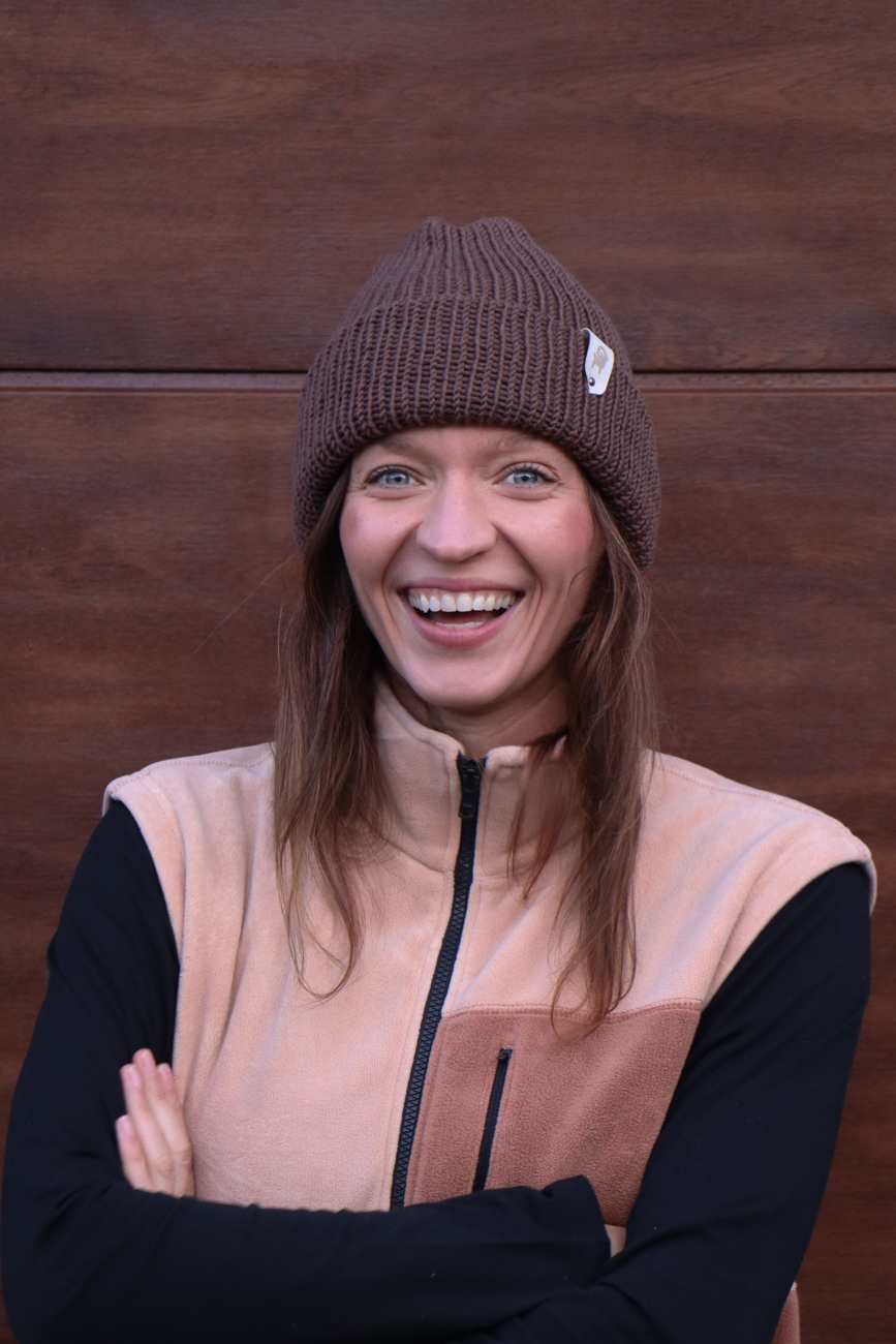 Czapka merino Brązowa - obrazek 4