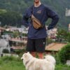 longsleeve into the wild Longsleeve oversize Into The Wild - granatowy marmur