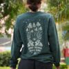 Longsleeve oversize Good Things Take Time - zielony marmur