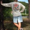 Longsleeve oversize Take It Slow - masełkowy
