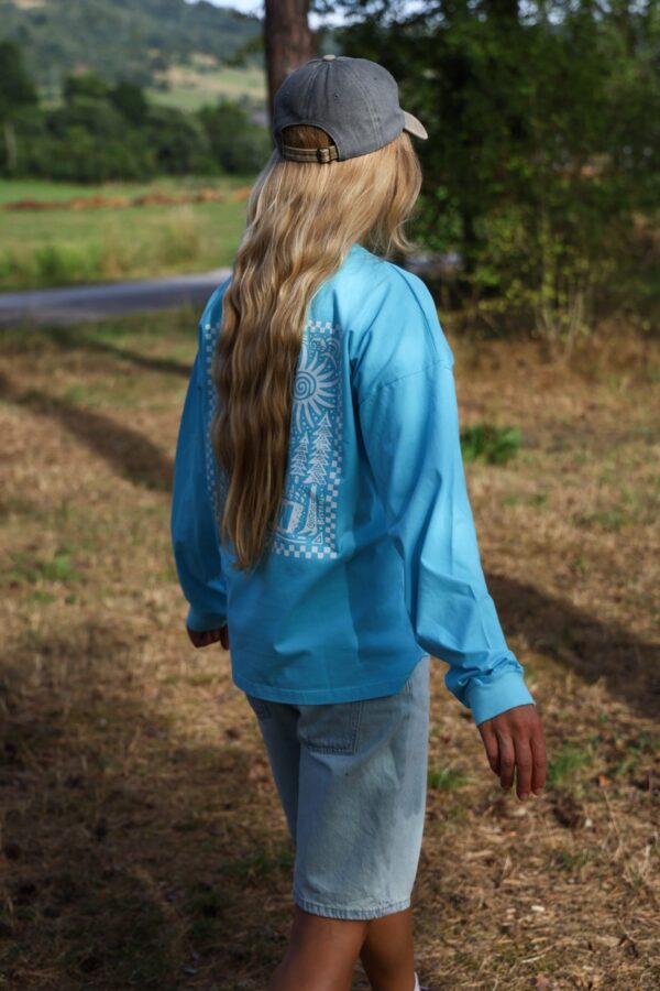 Longsleeve take it slow Longsleeve oversize Take It Slow - niebieski