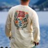 Longsleeve oversize Take It Slow - masełkowy