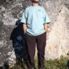 0E3A0408 Spodnie trekkingowe lekkie i szybkoschnące - czekoladowe