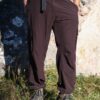 0E3A0409 Spodnie trekkingowe lekkie i szybkoschnące - czekoladowe